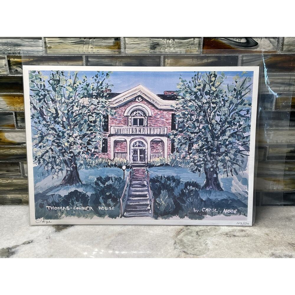 LE 189/500 Signed Art Print Carol Hoge Thomas Conner House Blacksburg Virginia